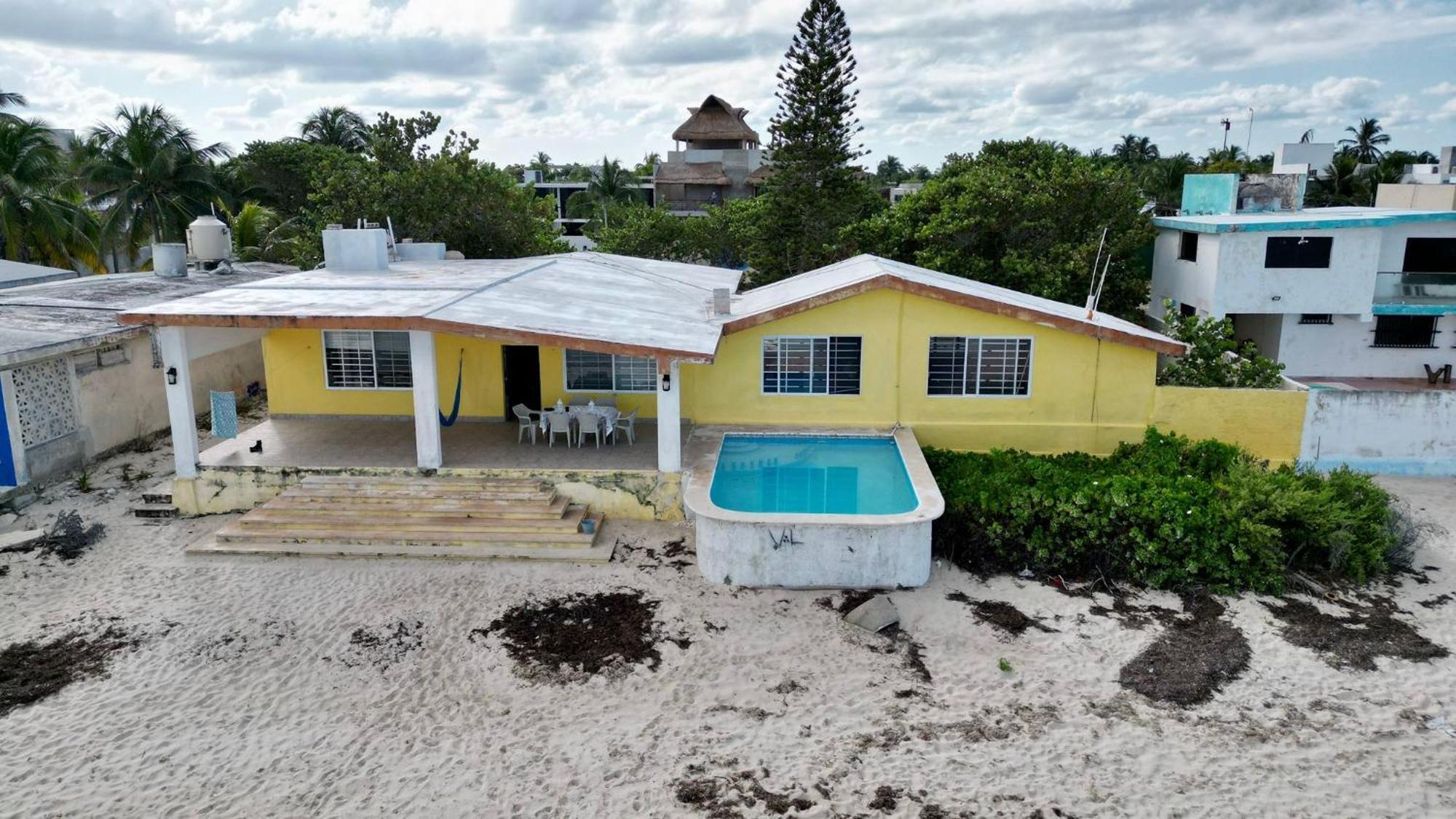 Вилла La Casa Amarilla Frente Al Mar Челем Экстерьер фото